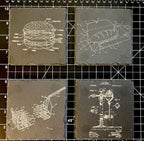 Fast Food Patent Slate Coasters