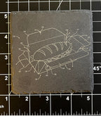 Fast Food Patent Slate Coasters