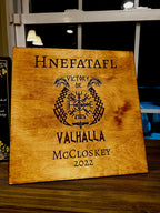 Personalized Viking Chess | Handcrafted Hnefatafl Game, Wood Tokens, 9x9 Variation