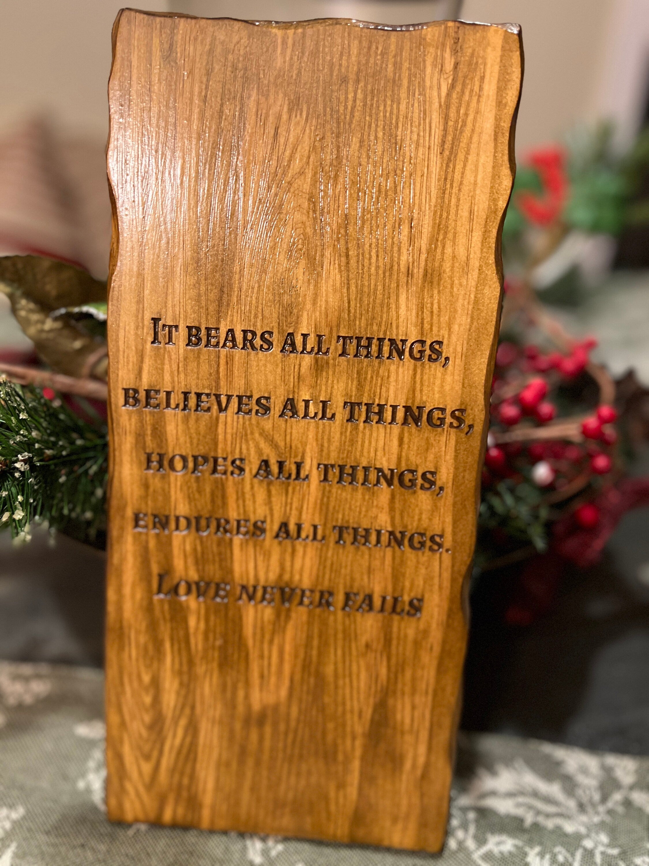 Personalized Tree Carving | Initials Anniversary Gift