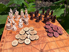Handmade Wooden Chinese Chess Set aka Xiangqi | Personalized | Back is Engraved