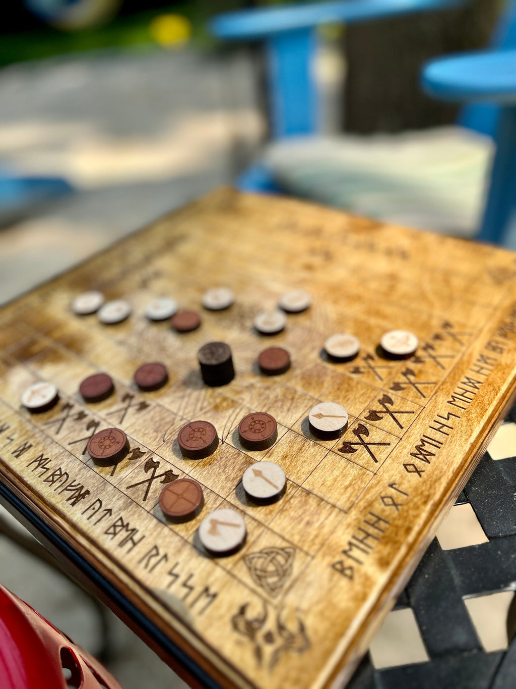 11x11 Square Variation Viking Chess aka 'Hnefatafl' | Free Personalization | Token Options | Board Size Options |