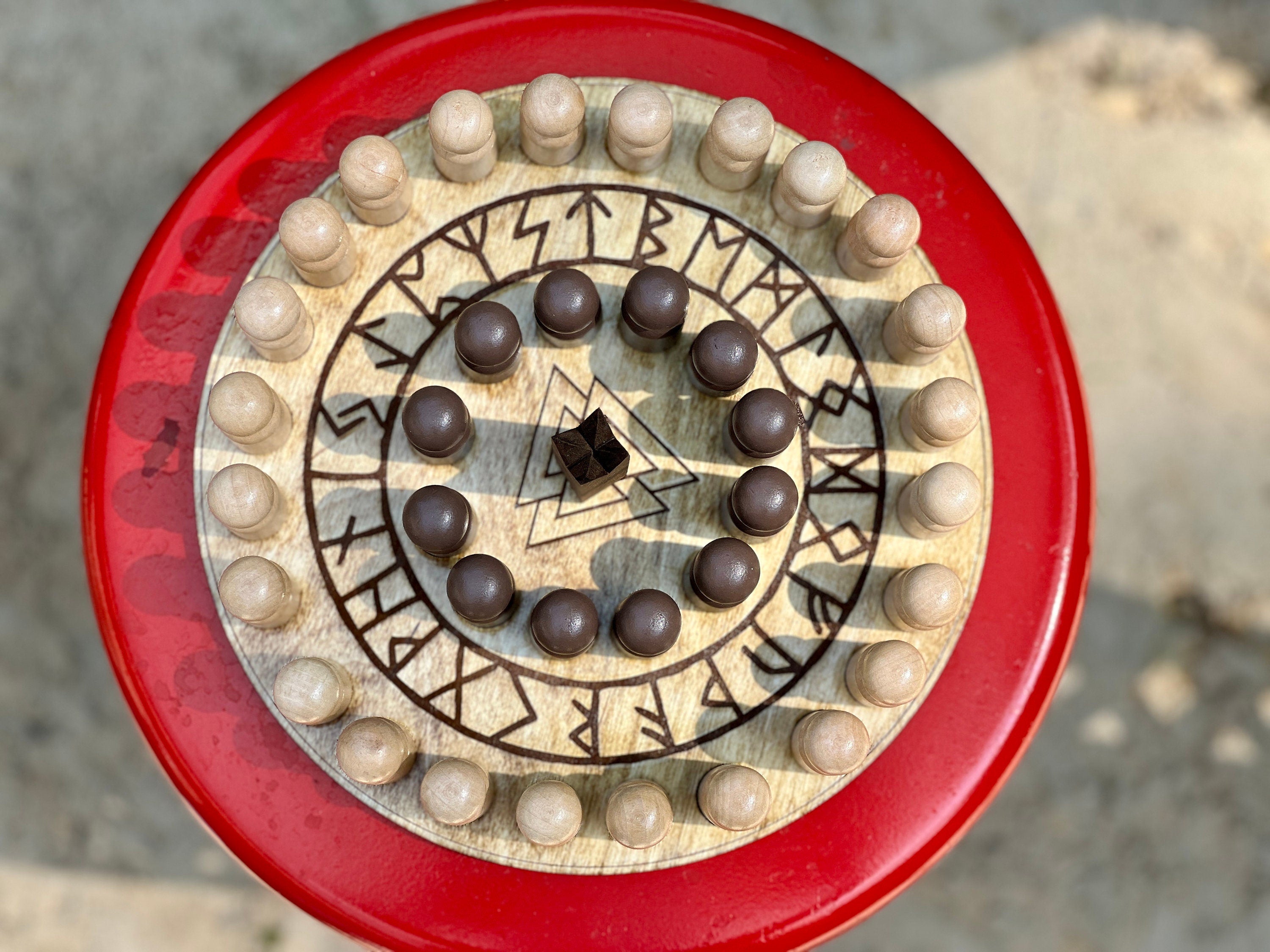 11x11 Square Variation Viking Chess aka 'Hnefatafl' | Free Personalization | Token Options | Board Size Options |