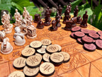 Handmade Wooden Chinese Chess Set aka Xiangqi | Personalized | Back is Engraved