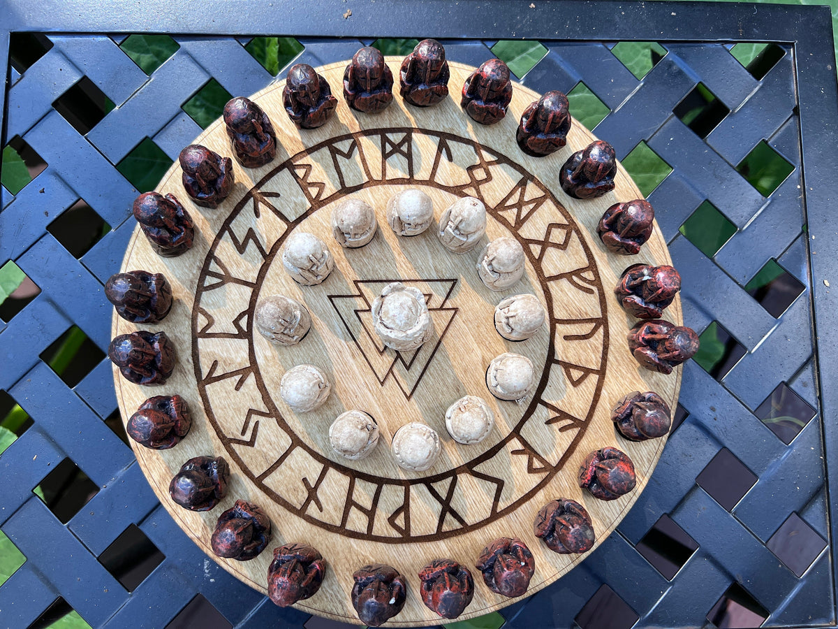 Viking Resin Hnefatafl / Tafl Game Pieces Only - Not the Game Board