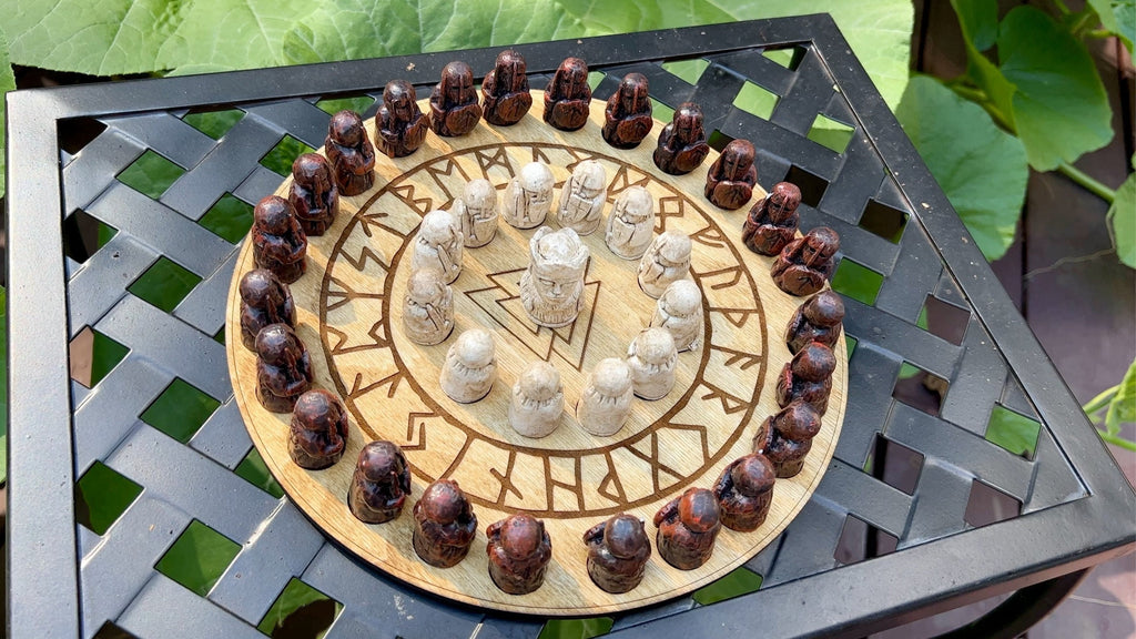 Viking Resin Hnefatafl / Tafl Game Pieces Only - Not the Game Board