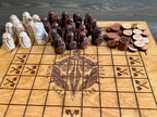 9x9 Wood Board, with to variations of pieces