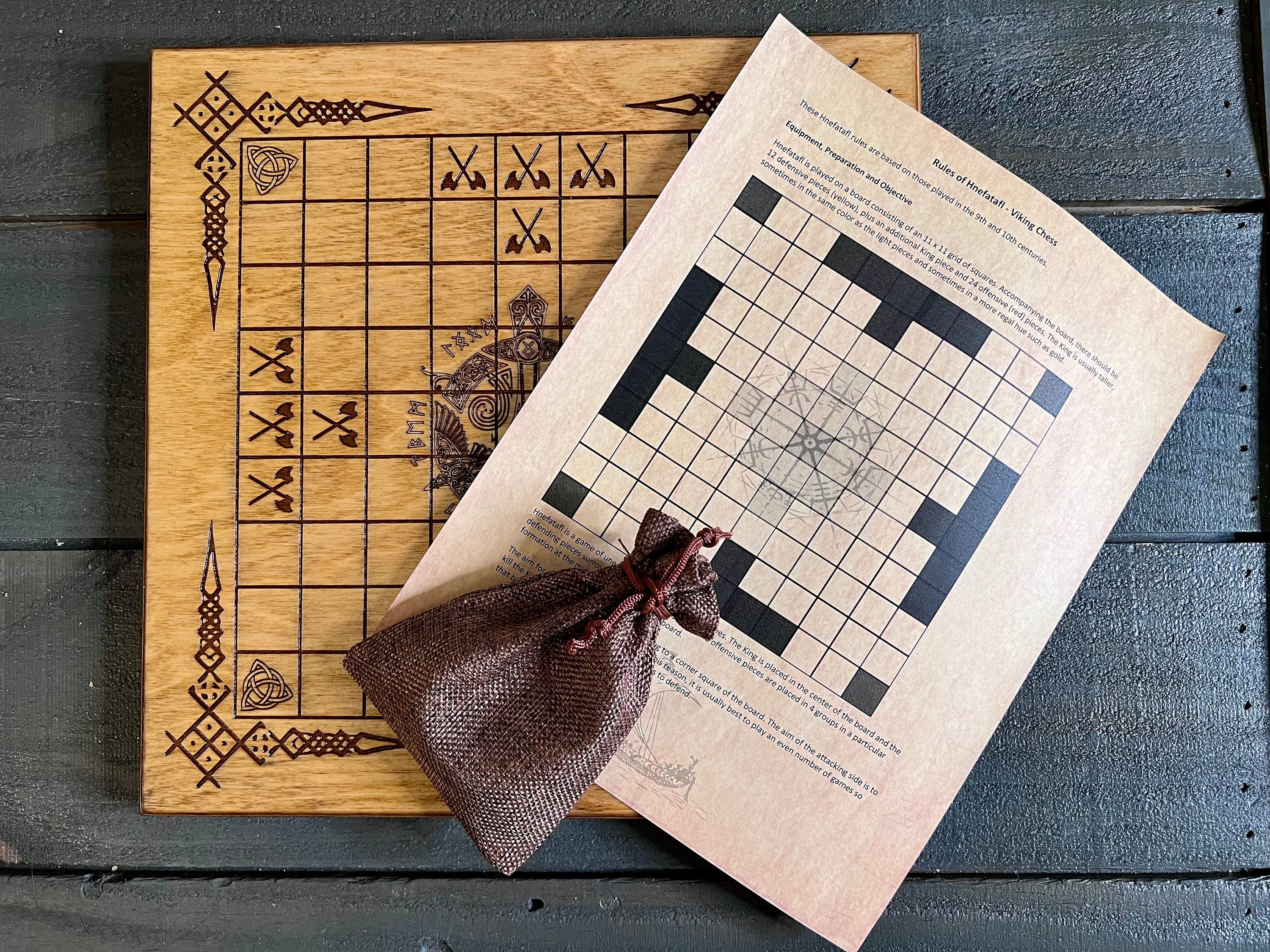 Board comes with Game Board, Pieces, and Rules