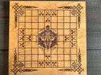 Personalized Viking Chess | Handcrafted Hnefatafl Game, Wood Tokens, 9x9 Variation