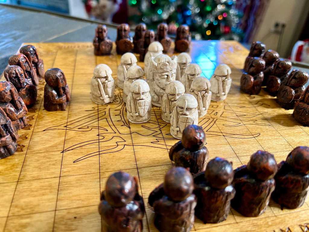 11x11 Square Variation Viking Chess aka 'Hnefatafl' | Free Personalization | Token Options | Board Size Options |