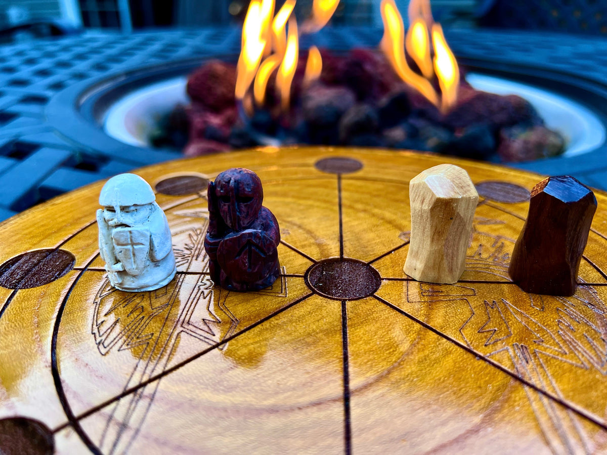 ROTA - "Three Peebles" - Roman Tic Tac Toe (without the tie) Board Game