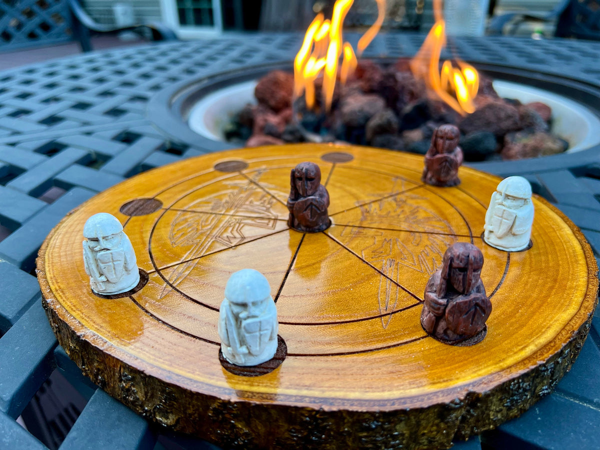 ROTA - "Three Peebles" - Roman Tic Tac Toe (without the tie) Board Game