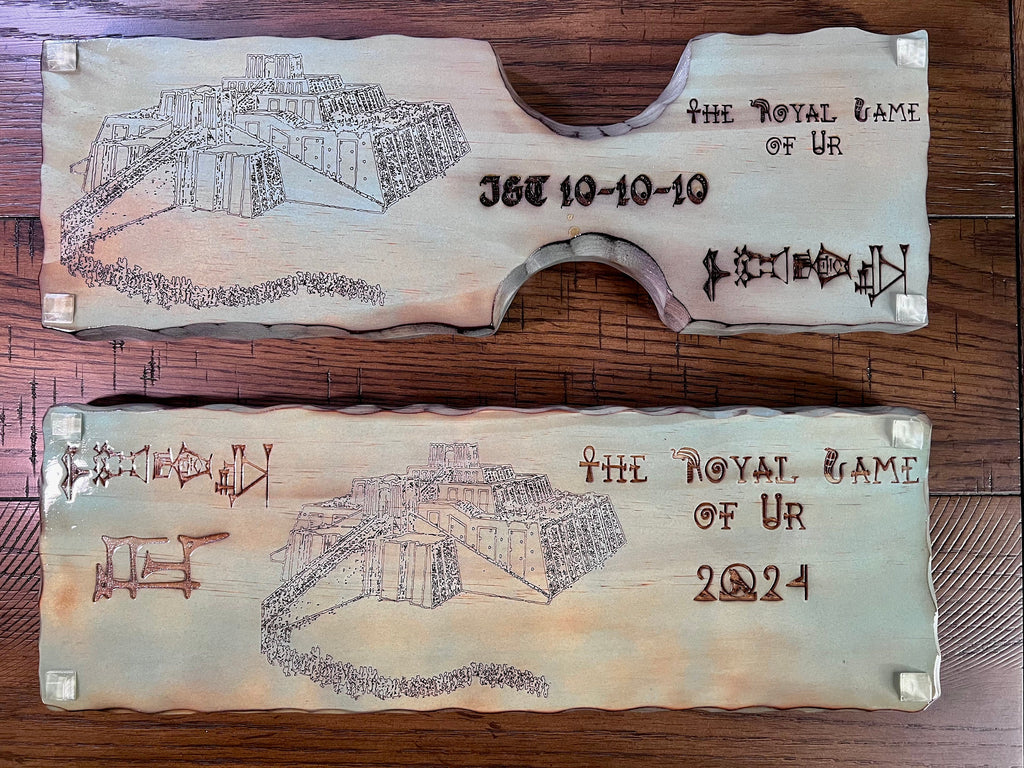 Royal Game of Ur | Personalized for Free | Sumerian Chase Board Game | Twenty Squares