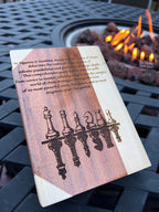 Custom Engraved Wood Chess Book - Unique Handcrafted Chess Set
