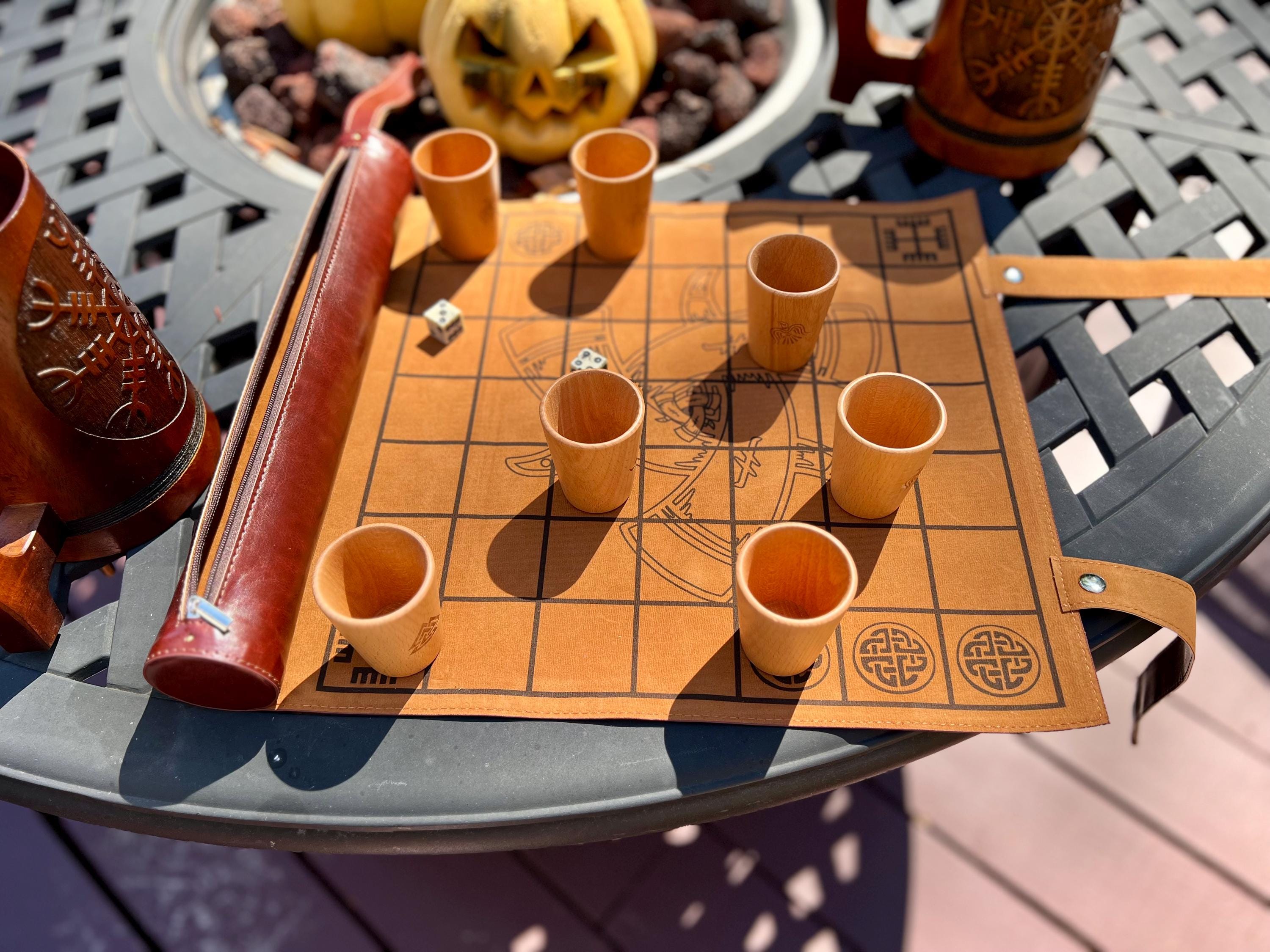 Tablero & Brandubh Duel Game Mat