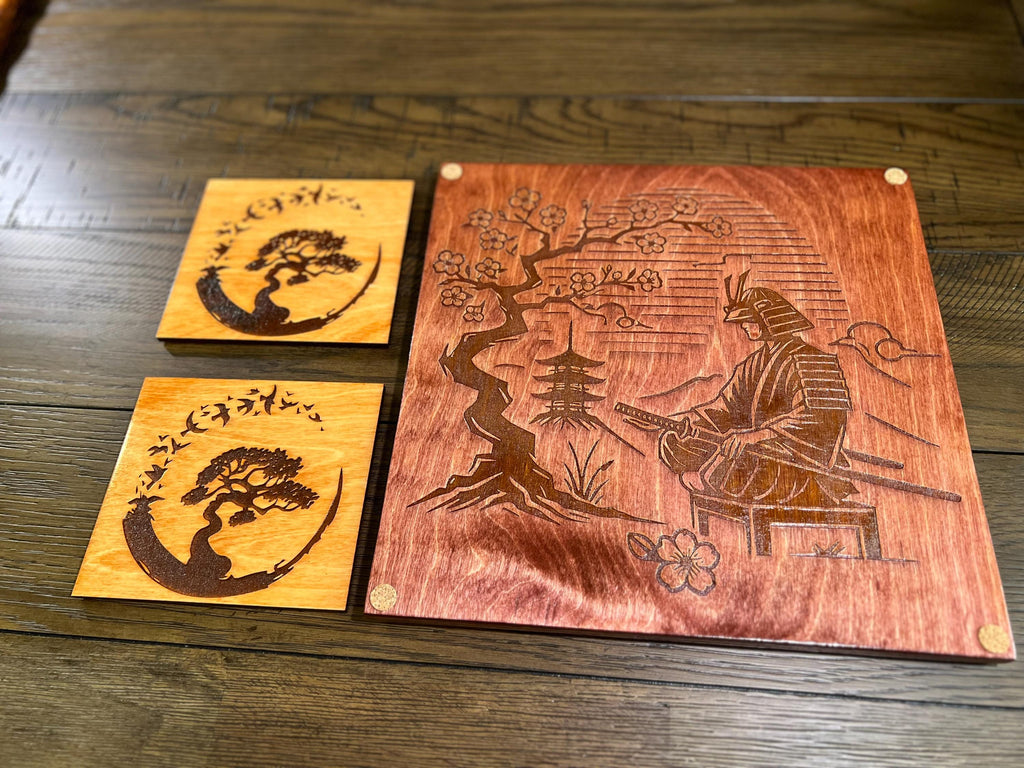 Handcrafted Shogi Set | Japanese Chess with Komadai