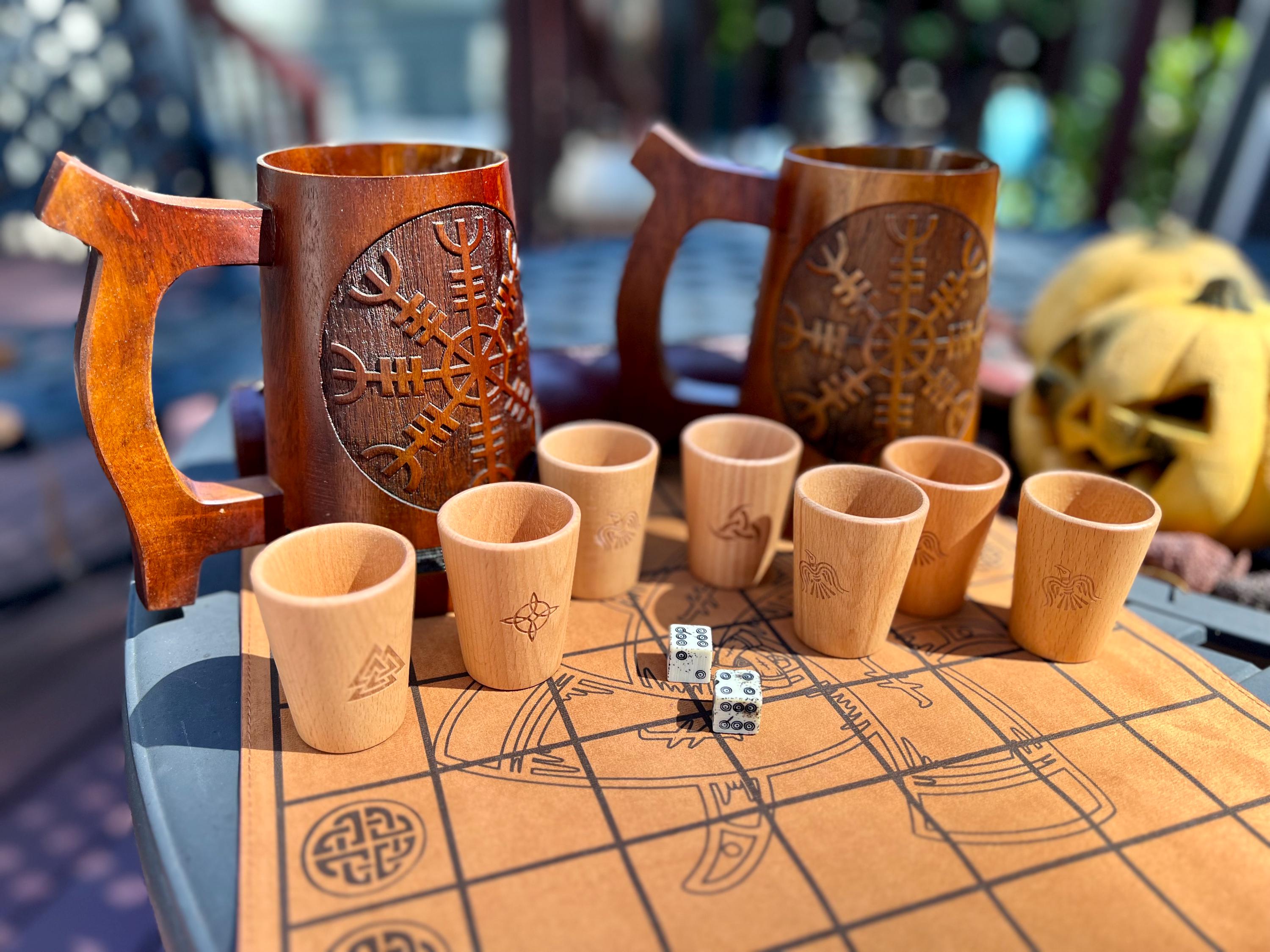 Tablero & Brandubh Duel Game Mat