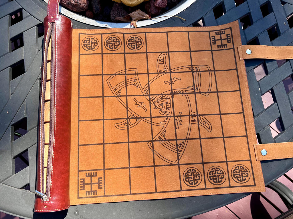 Tablero & Brandubh Duel Game Mat