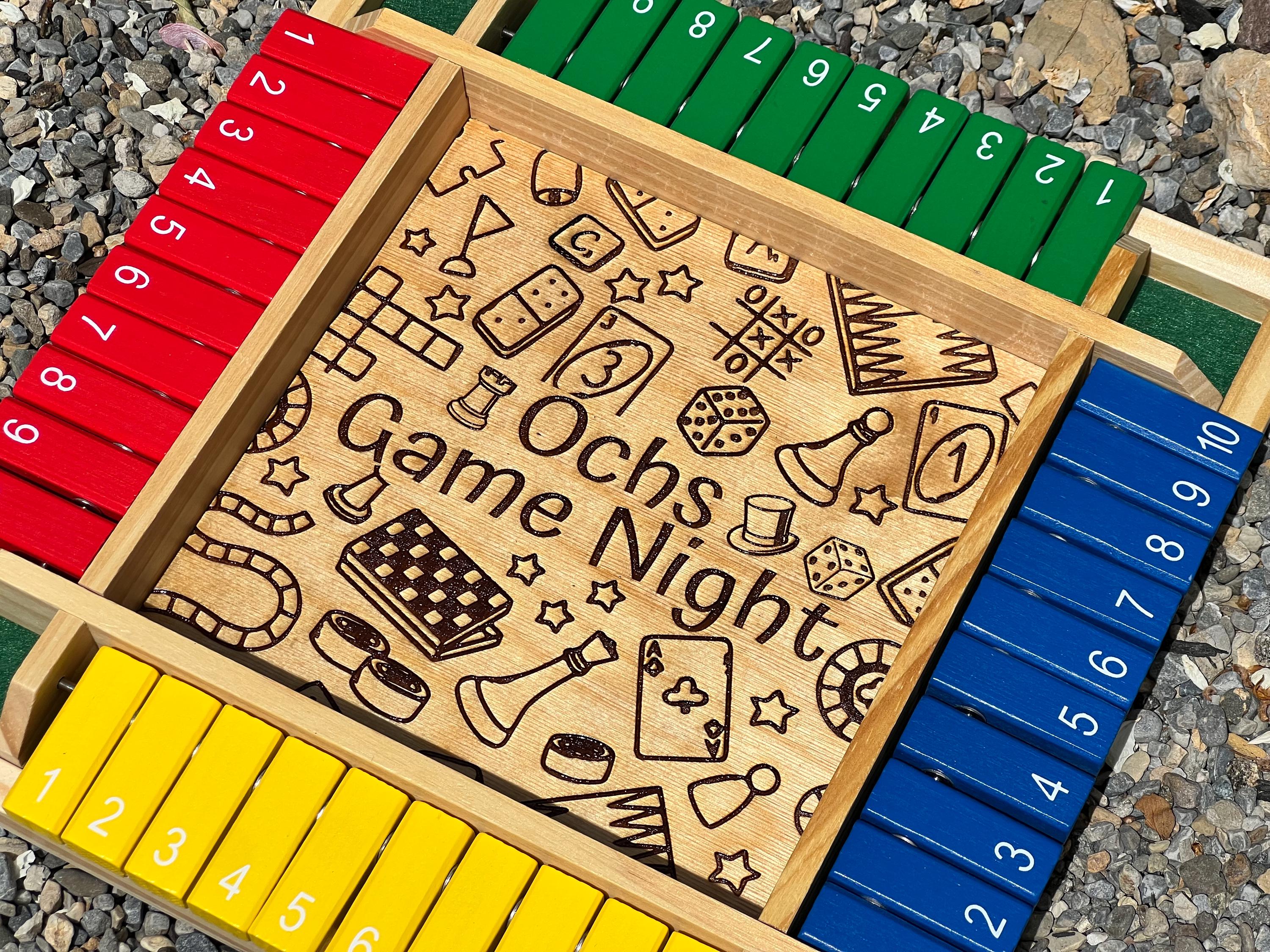 Shut The Box Board Game - Personalized Playing Zone