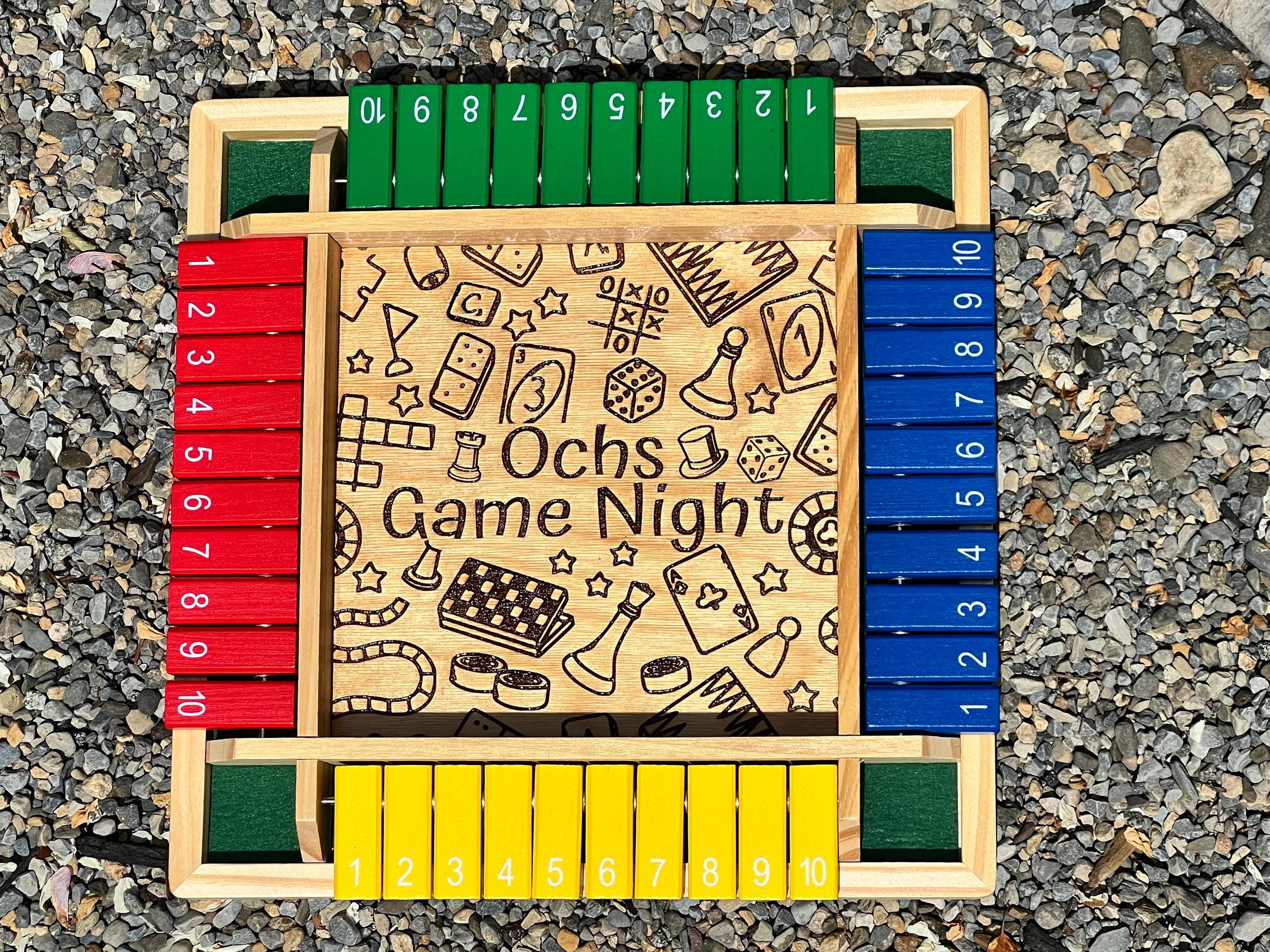 Shut The Box Board Game - Personalized Playing Zone