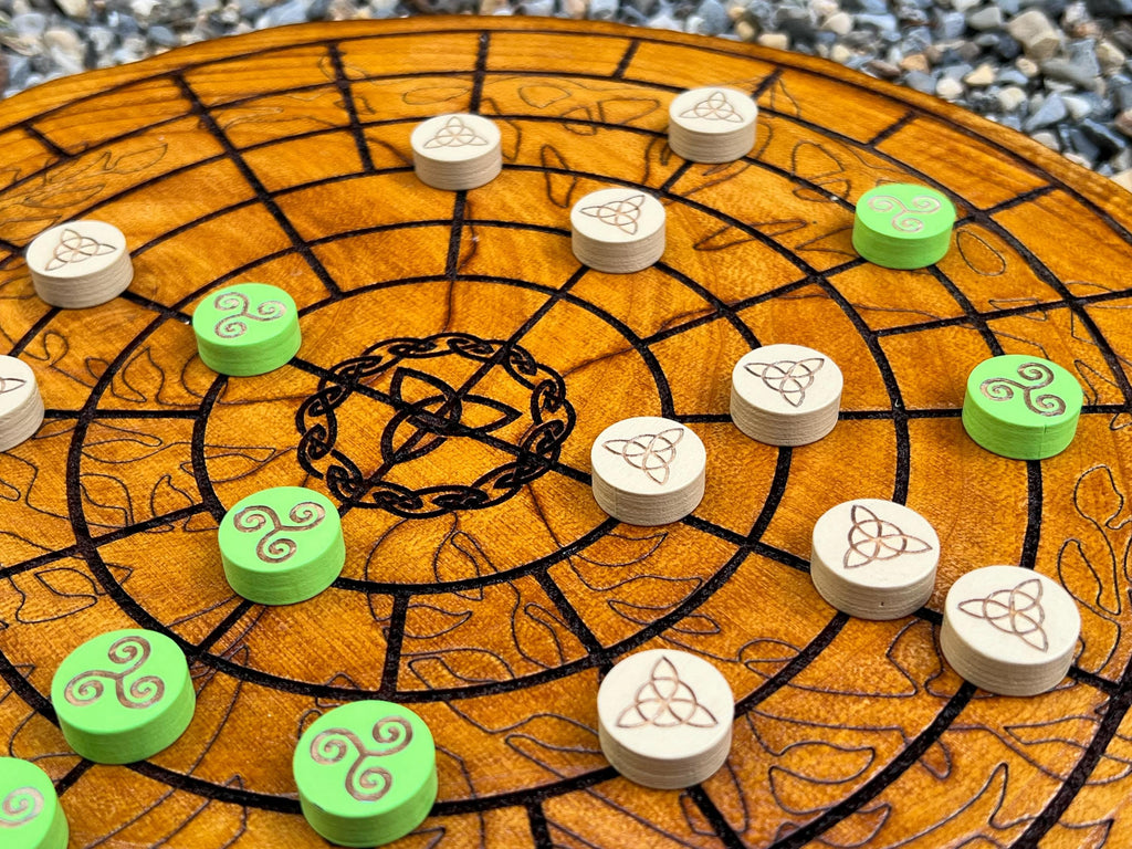 Fidchell | Ancient Celtic Irish Board Game | New Pieces