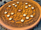 Fox and Geese Board Game - Historical, Handmade, Wooden, Tabletop, Medieval, Strategy Game