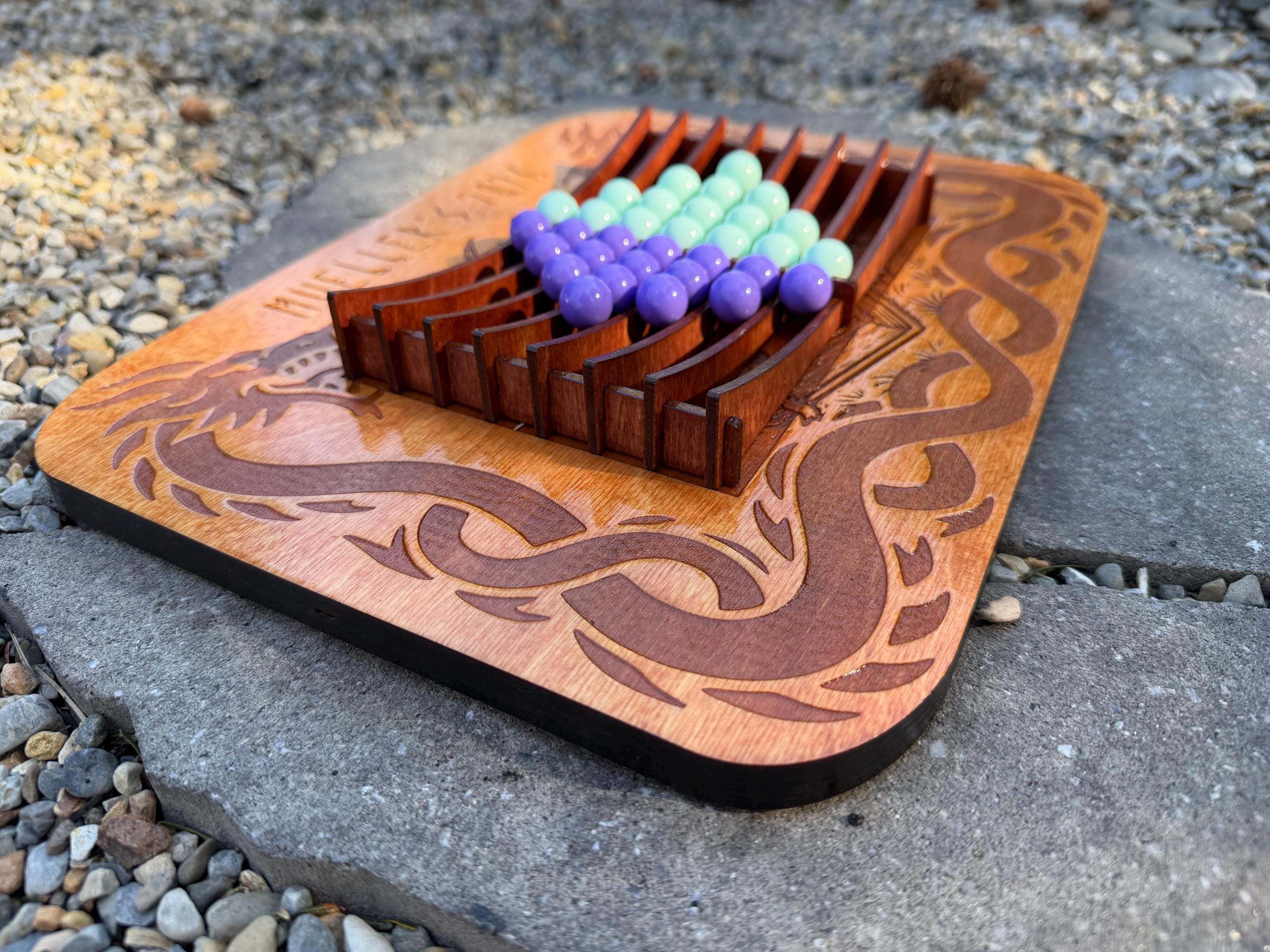 Handcrafted Wooden Connect 4 & Solitaire Combo - Modular 2-in-1 Game Board - Solid Wood Tabletop Decor - Unique Gift for Strategy Fans