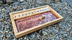 Handcrafted Shut the Box Game – Solid Bamboo Pub Dice Board (9"x6")