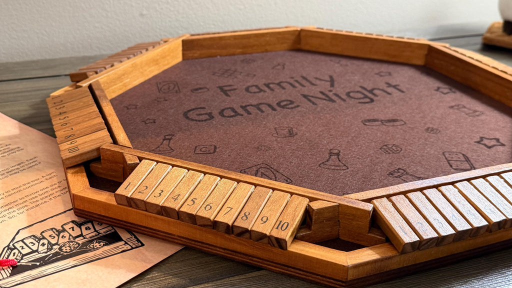 Handcrafted Shut the Box Game – 8 Player - Personalized - 18Inches