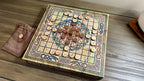 Hnefatafl Playable Wall Art - 12x12 Canvas Board Game - Ancient Viking Strategy Game & Norse Decor