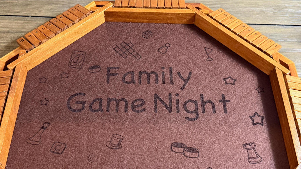 Handcrafted Shut the Box Game – 8 Player - Personalized - 18Inches