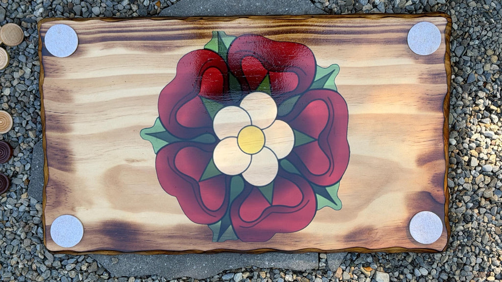 Handcrafted Wooden Backgammon Board - 18" Custom Engraved Ancient Strategy Board Game - Natural or Colonial Maple Finish