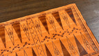 Handcrafted Wooden Backgammon Board – 18" Custom Engraved Strategy Game Natural/Colonial Maple Finish