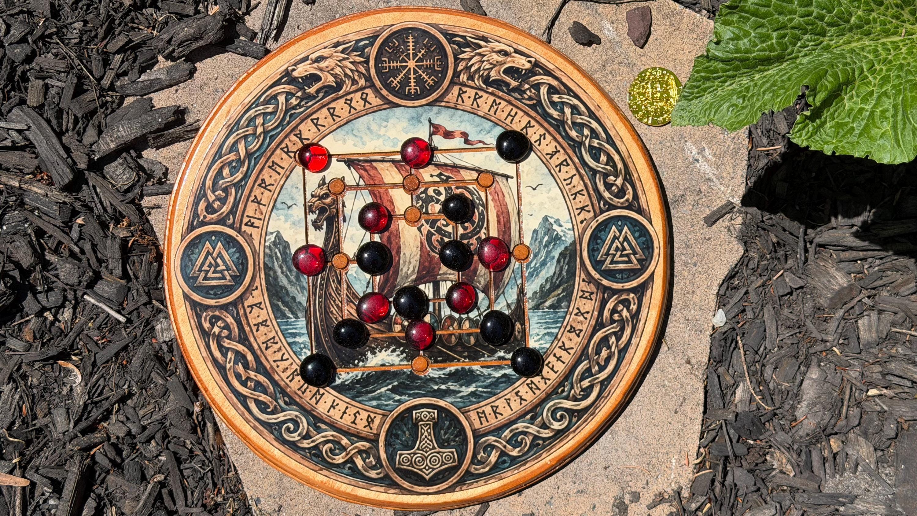 Special Edition Board - Nine Men's Morris | Ancient Roman Board Game | Mills | Merelles