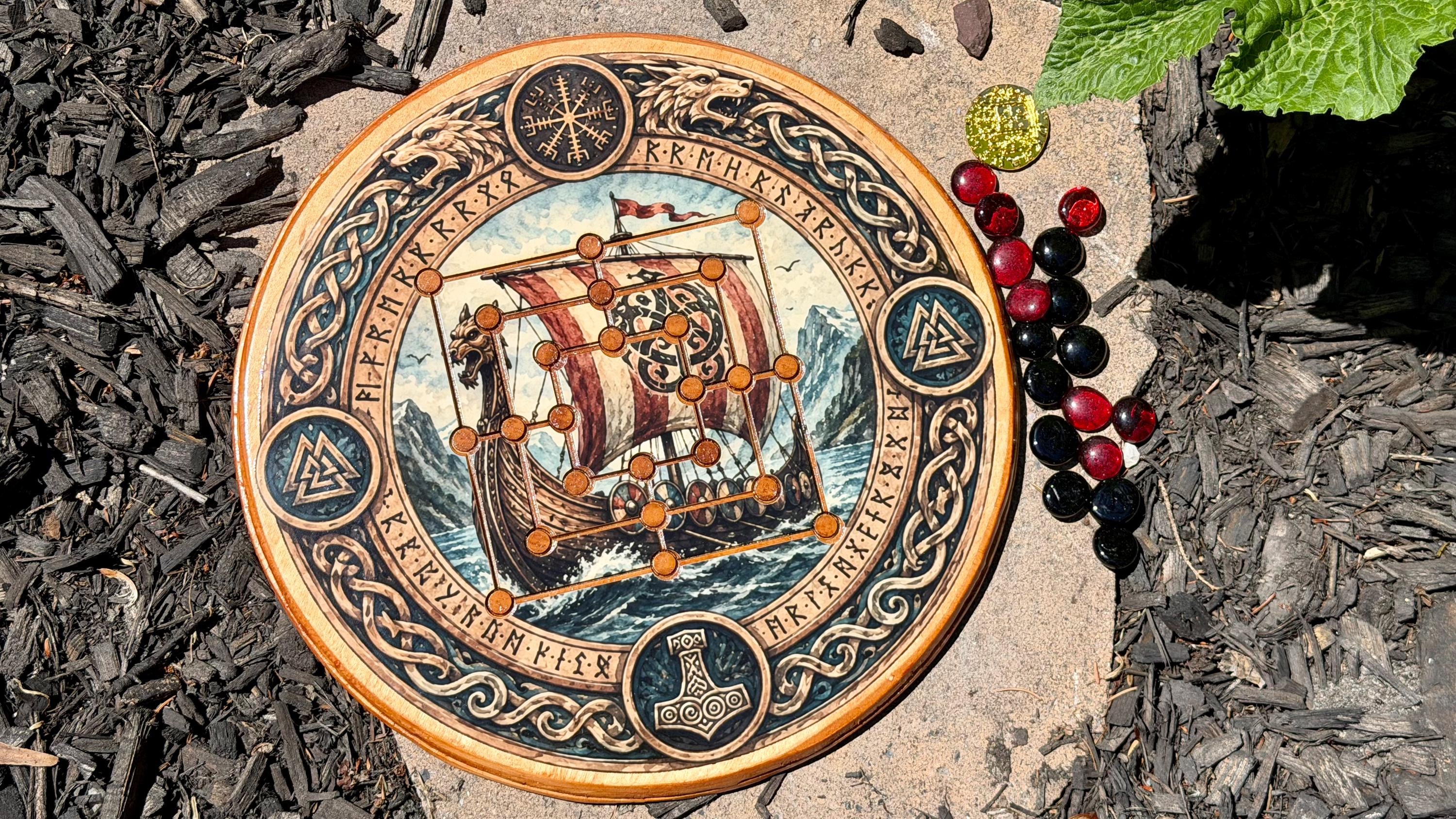 Special Edition Board - Nine Men's Morris | Ancient Roman Board Game | Mills | Merelles