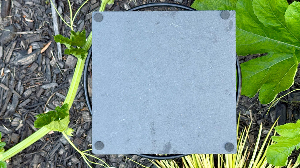 Handcrafted Color Slate Tak Board Game: Pine Slate with Exotic Wood or Stone Marble Pieces