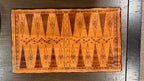 Handcrafted Wooden Backgammon Board - 18" Custom Engraved Ancient Strategy Board Game - Natural or Colonial Maple Finish