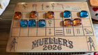 Handcrafted Wooden Senet Board Game - Ancient Egyptian Strategy Game with Storage Drawer - Custom Engraved Historical Replica