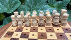Handcrafted Wooden Travel Chess Set – Peg Stability, Built-in Storage Base