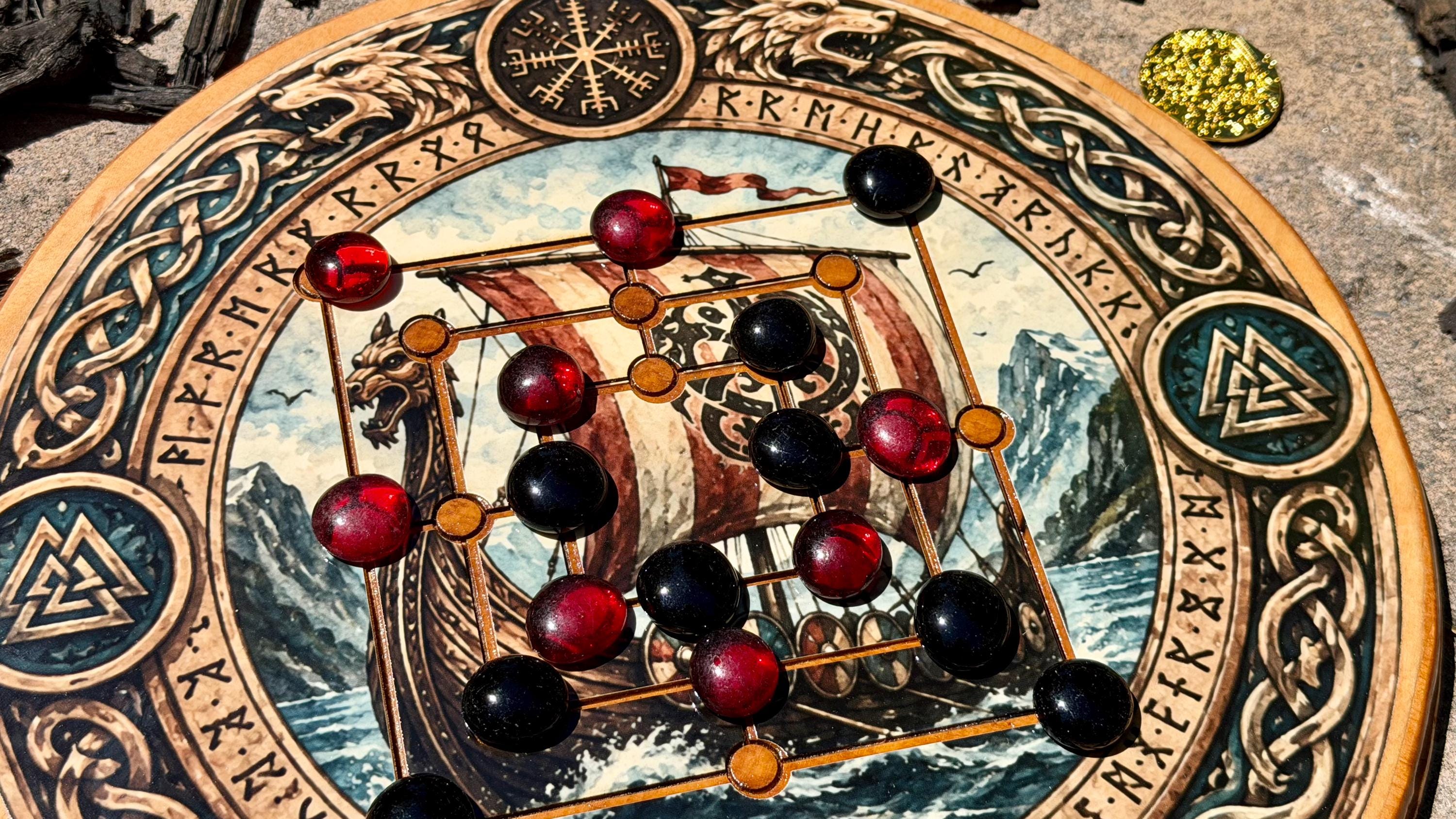 Special Edition Board - Nine Men's Morris | Ancient Roman Board Game | Mills | Merelles