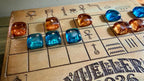 Handcrafted Wooden Senet Board Game - Ancient Egyptian Strategy Game with Storage Drawer - Custom Engraved Historical Replica