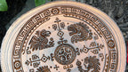 Patolli Ancient Aztec Board Game | Handcrafted Live-Edge Wood Slice