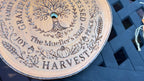 Thanksgiving Gratitude Tree: Personalized Engraved Family Name Base, Fall Leaves Included