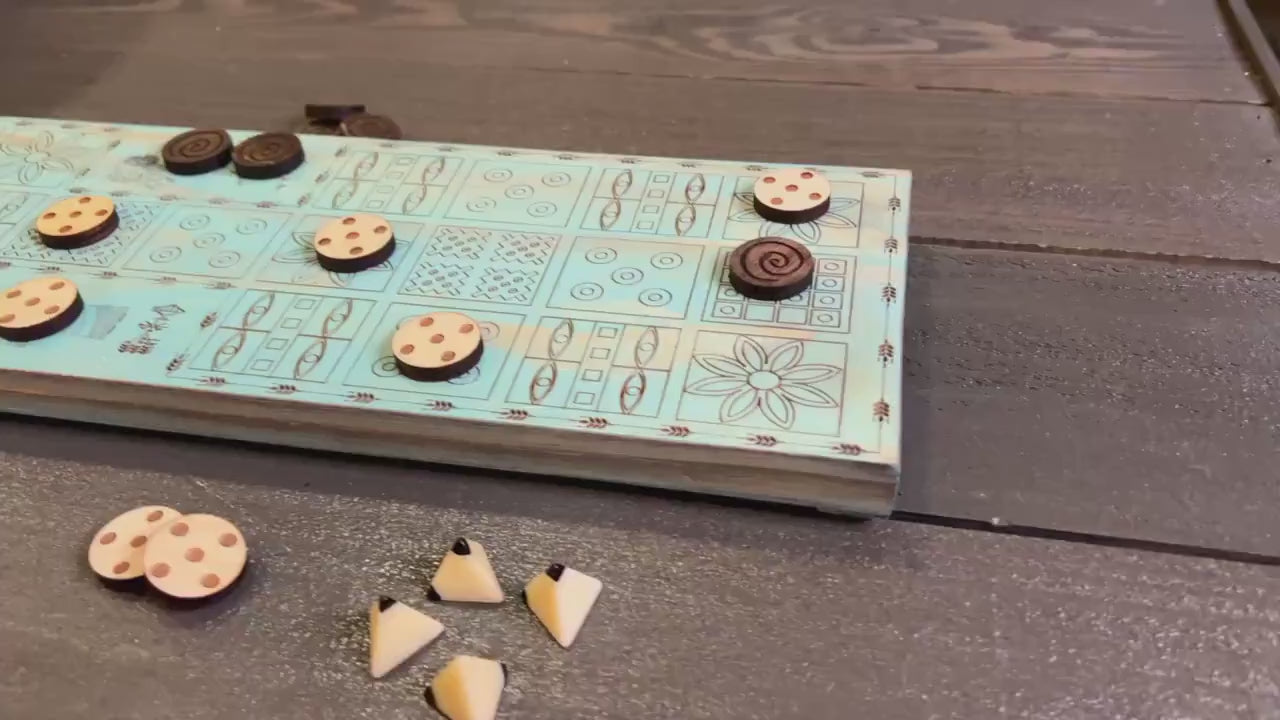 Royal Game of Ur | Personalized for Free | Sumerian Chase Board Game | Twenty Squares